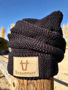 Black Slouch Beanie