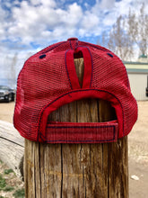 SALE Distressed Red Leather Patch