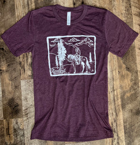 Heather Plum Copper Basin Tee